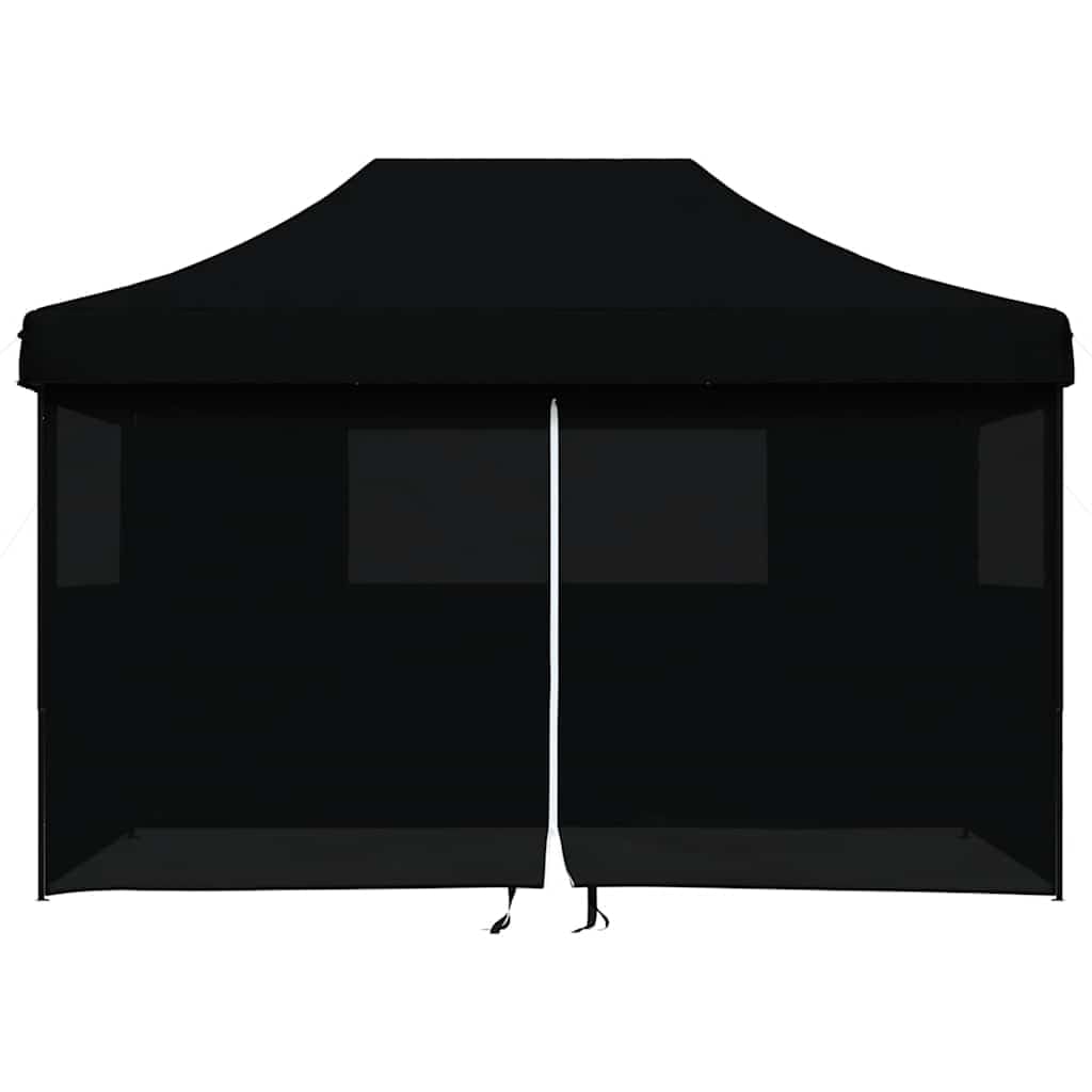 Tienda de campaña plegable con 4 paneles laterales, tejido Oxford con revestimiento de PVC, estructura de acero pulverizado, ventana transparente y entrada con cremallera, ideal