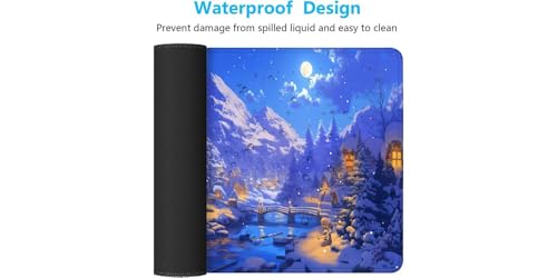 Tapis de souris grand format PC ordinateur portable antidérapant - 7