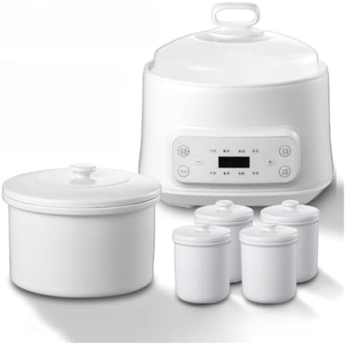 OXIZER 電気煮込み鍋、電気シチュー鍋、3L大容量セラミック鍋 110V 簡単調理 保温モード 調理鍋用電気シチューポットコンパクト 小型鍋 一人暮らし 蒸し調理 多人数調理 蒸し 料理 保温シチュー鍋、電気コンロ 携帯鍋 マルチ調理 (B)