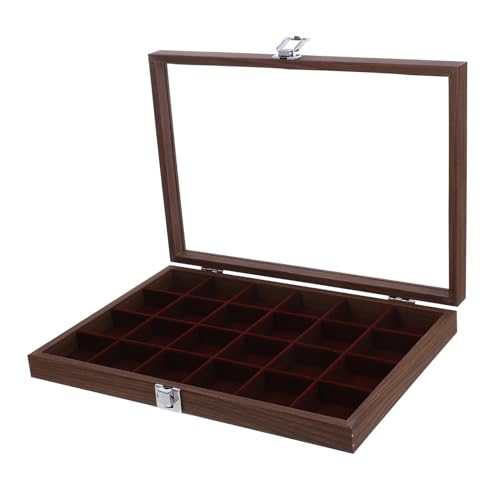 Alipis Tea Bag Storage Organizer Chest Wood Tea Bag Holder with Lid Elegant Compartment Box for Kitchen Counter Cabinet Compact Design for Tea Lovers