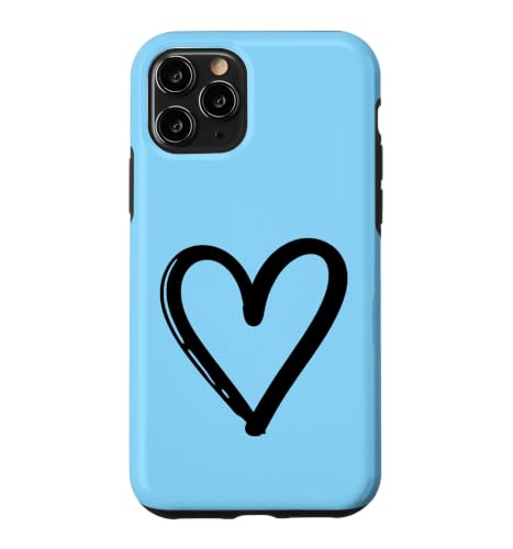 ���킢�� ���I �z���C�g �n�[�g ������ �X�P�b�` �x�r�[ �u���[ �X�}�z�P�[�X iPhone 11 Pro �p