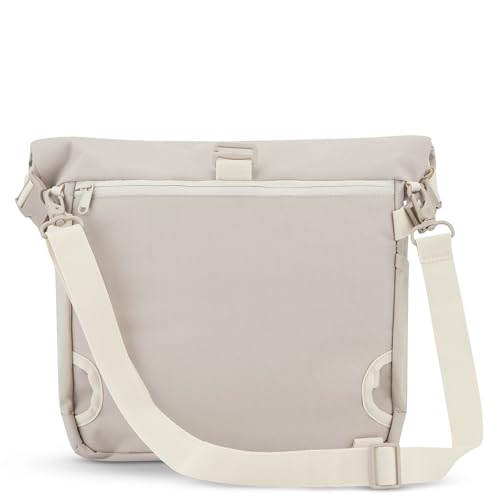 Johnny Urban Messenger Bag Herren Damen Beige - Dylan - Rolltop Schultertasche mit abnehmbaren Schultergurt - Zubehör für Travel Outdoor Camping Rucksack - Viele Taschen & Fächer