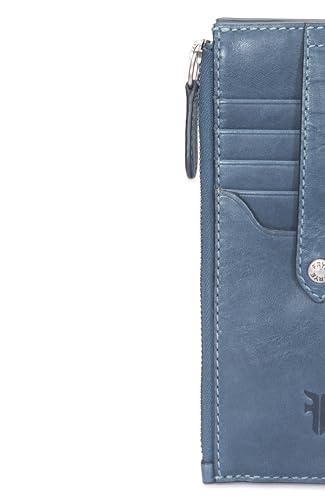 Image of Frye Women's Melissa Snap Card Wallet, Steel, One Size