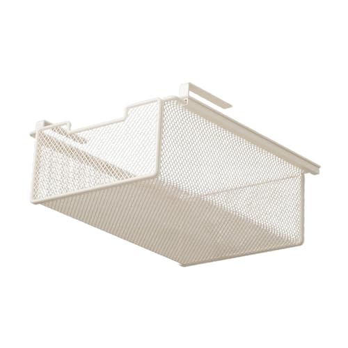 HouseVibe Organizador de ropa interior, armario, caja de almacenamiento para colgar, cesta extraíble para lavandería, 9.8 x 14.9 x 4.72 pulgadas, color blanco