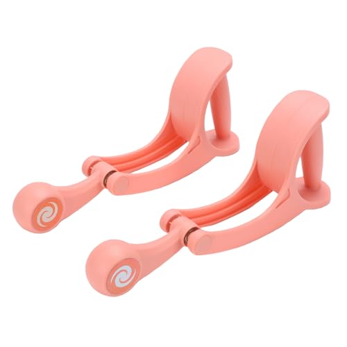 Keenso Treinador de Braço Sem Corda, Fortalecedor de Antebraço Com Rotação de 360 ​​graus para Treinamento Muscular do Núcleo do Bíceps Braço Pulso, Com Alças Ergonômicas para (Rósea)