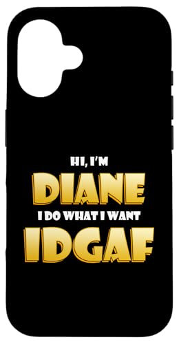 Diane Joke IDGAF Meme Funny Halloween Costume For Diane �X�}�z�P�[�X iPhone 16 �p