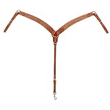 Weaver Leather 40-1120 Rough Out Russet Harness Leather Contoured Breast Collar