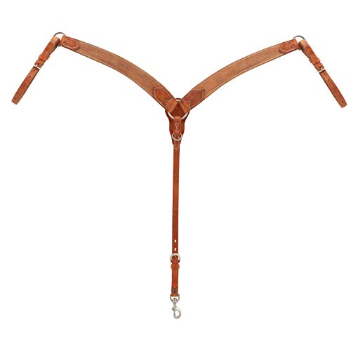 Weaver Leather 40-1120 Rough Out Russet Harness Leather Contoured Breast Collar #TOP13