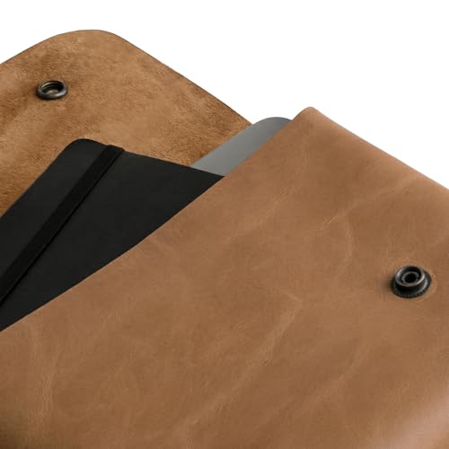 Image of Hide & Drink, Vintage Folder Document Holder, File Case, A5 Binder, Envelope Portfolio, Full Grain Leather, Handmade, Single Malt Mahogany