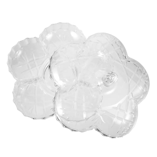 LIGIGWASH 透明多格仕切りスナックトレー 製フルーツデザート皿 食品保存用プレート 友人パーティー 家用 アウトドア対応