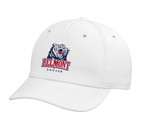 Belmont University Bruins Soccer BU34 Adjustable Printed Baseball Hat, White