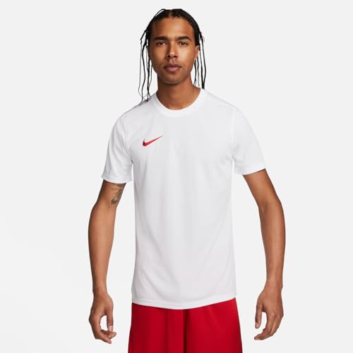 Nike Mens Jersey M Nk Df Park Vii JSY Ss, White/University Red, BV6708-103, M