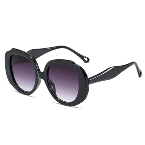 Lunettes de soleil ovales rétro punk UV400 transparentes pour homme et femme