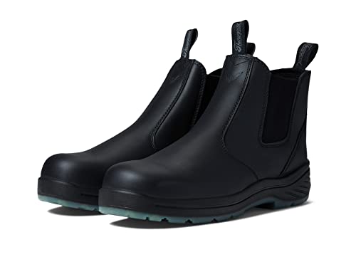 Thorogood 6” Slip On Station Boots For Men And Women - Soft Toe Leather With Quick Release, Slip-Resistant Outsole, And Translucent Non-Marking Bottom; Eh Rated, Black - 10 W #TOP3