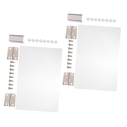 PRETYZOOM 2pcs Commercial Popcorn Maker Door Panels Clear Lids for Popcorn Machines Easy Prevents Spills Enhances Visual Appeal