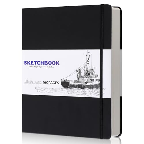 Carnet de croquis peinture dessin et feutre avec bloc papier 180g