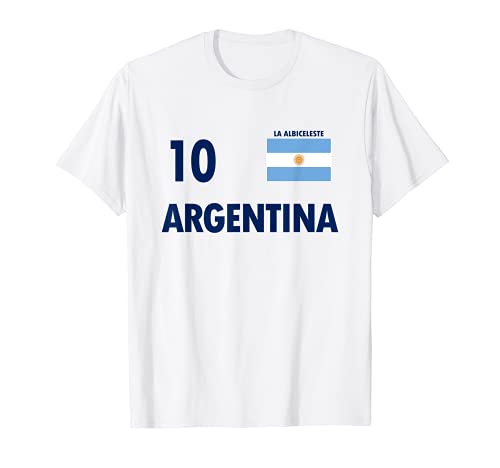 Argentina National Football Team Nr. 10 Jersey Style Soccer T-Shirt