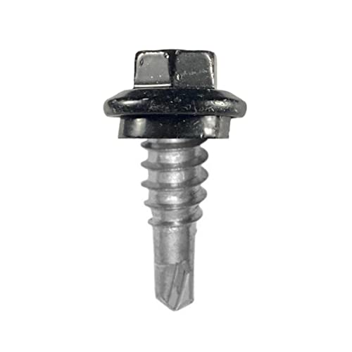 Tornillos para techo autorroscantes 7/8 pulg negro 250 un