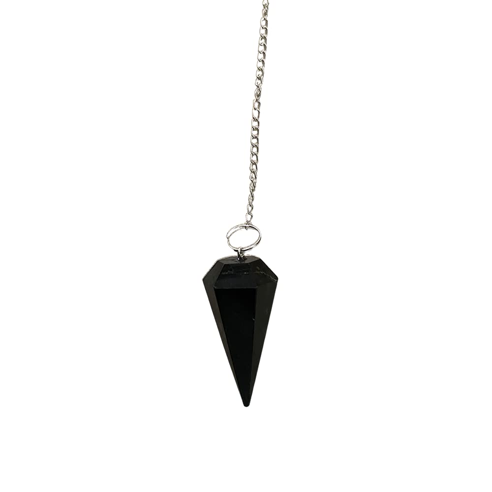 VIE Chakra Pendulum with Chain, Black Tourmaline
