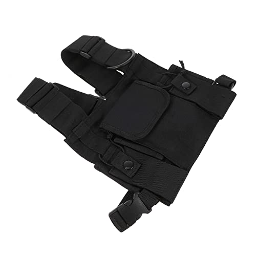 Toddmomy Bolsa de Arnés Pecho para Radio de Hombro para Caza Senderismo y Actividades de Triple Bolsa