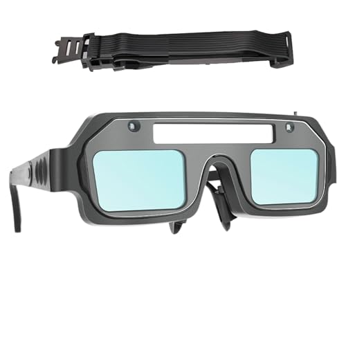 Mwqpgyh Gafas de soldadura de oscurecimiento automático, gafas de seguridad de soldadura, gafas de atenuación de 3 niveles para proyectos, reparación de automóviles, corte de plasma, trabajo