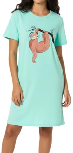 Mädchen Nachthemd mit kurzem Arm, weicher Single-Jersey aus 100%...