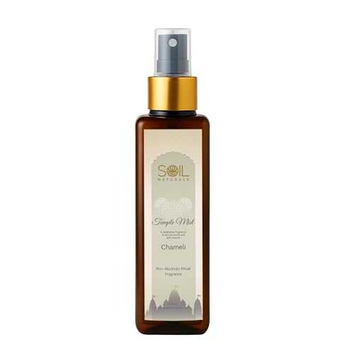 Image of Temple Mist Chameli Air Freshener Spray 100ml | Pure Natural Long Lasting Jasmine Room Freshener For Home, Car, Office, Living Room, Pooja Room Mandir Meditation Fragrance Mist