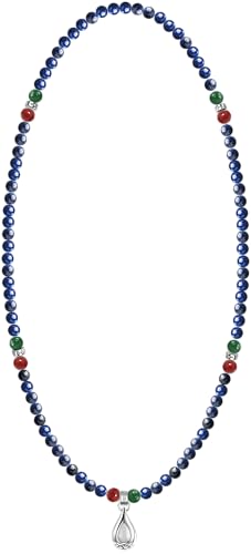 Image of Five Elements 18K Gold Vermeil 3 Layered Crystal Gemstone Beads Bracelet & Necklace for women Solid 925 Sterling Silver 18K Gold or White Gold Plated jewelry