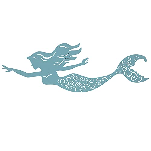Hobby Lobby Nautical Blue Mermaid Metal Wall Home Decor With Detailed