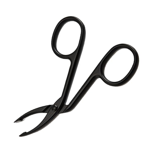 Tijeras para cejas, pinzas para cejas en forma de tijera de acero inoxidable, pinzas de tijera de punta recta para depilación facial