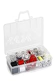 Sunbeam SEWING KIT, SB18 Over 120 Premium Sewing Supplies, 13 Spools of Thread - Most Useful Colors of Threads, Extra 12 quality Safety Pins - Mini Travel sewing kit, for Beginners, Emergency, Durable and Compact Box