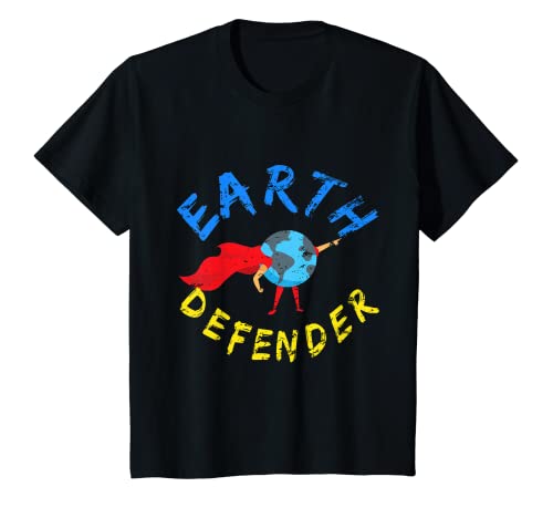 Youth EARTH DEFENDER Stands For Action To Help Save The World T-Shirt