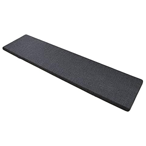 WigWu Garden Bench Cushion 2/3 Seater 5cm Thick Long Seat Cushion Pad Washable Seat Mat For Indoor Outdoor Dining Kitchen Garden Furniture (Dark gray,40 * 40 * 5cm) Cover