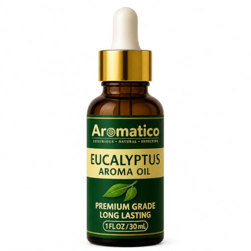 Image of AROMATICO Eucalyptus Diffuser Oil with Natural Aroma for Humidifiers, Homes, Offices & Showrooms, Candle and Soap Making | Fragrance for Aromatherapy | Essential Oil for Diffuser and Aromatherapy - 30 ml