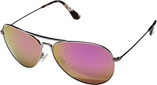 Maui Jim Men's & Women's Mavericks Polarized Teardrop Sunglasses, Rose Gold/Maui Sunrise Polarized, Large Fit