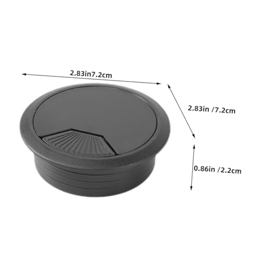 2pcs tapas para orificios de cables en escritorio para organizar cables bajo escritorios de computadora fácil instalación diseño simple para espacio de trabajo limpio miniatura 2