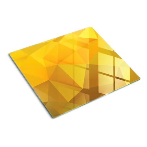 Planche à découper en verre 60x52 cm rectangulaire motif triangles géométriques - 2