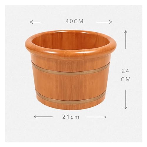 Tina de madera sólida para pies con masaje y tapa miniatura 6