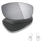 Mryok Lentilles de rechange polarisées et pièces de nez pour Ray Ban RB3364 62 mm, Polarisé, titane argenté., Taille unique