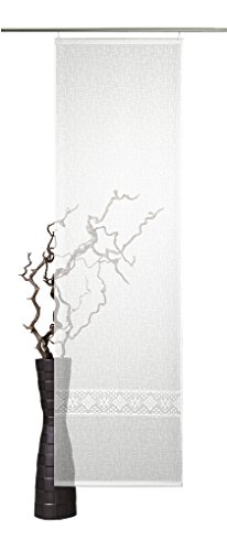 Flächenvorhang Schiebevorhang Dekostoff 125 x 60 cm H/B Weiß Schiebetechnik enthalten Cover