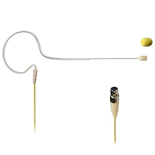 Freeboss Hs-13s2-l6a Skin Color 4 Pin Mini XLR Single Ear Hanging Headset Microphone for Shure Body-pack Transmitter …