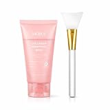 Gracefleur Máscara de embrulho noturna, máscara de envolvimento noturno de colágeno, máscara facial removível de colágeno, cuidados com elasticidade e hidratação, 6 ml (pincel incluído)
