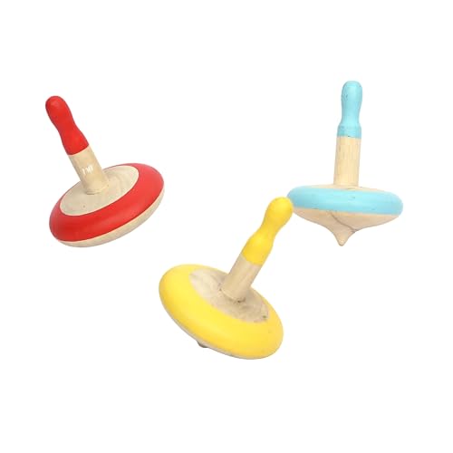 Image of Mother Touch Toys Handmade Wooden Spin Top | Indoor Playing | Infants | Toddlers | Non Toxic | Eco Friendly | Enterainment Toy for Kids | Wooden Toys