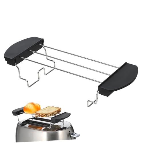 Cabilock 1Pc Stainless Steel Toast Rack Grill Toaster Accessory for Baking Cooling Serving Bread Cookies and Pastries Kitchen Supply Easy to Clean Dishwasher