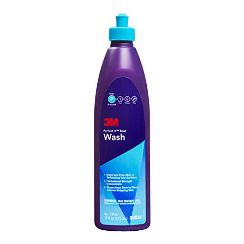 3M Perfect-It Boat Wash (09034) – For Boats and RVs – 1 Pint, 16-Ounce, Yellow