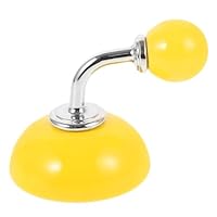 BAZEITFLOW Ceramic Wall-Mounted Coat Hook with Metal Base Single Round Candy Color Design Hanging Hook for Home Kitchen Bathroom Bedroom for Coats Hats Towels and Keys DIY Decorative Wall