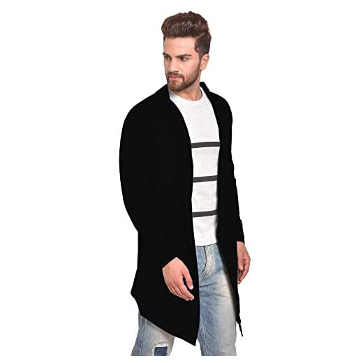 Casaco Cardigan Masculino Proteção Frio Confortável Estiloso - Slim Fitness - Preto - M