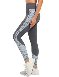 Yvette Sport Leggings Damen mit buntes Muster Sport, Bunt-2/XL