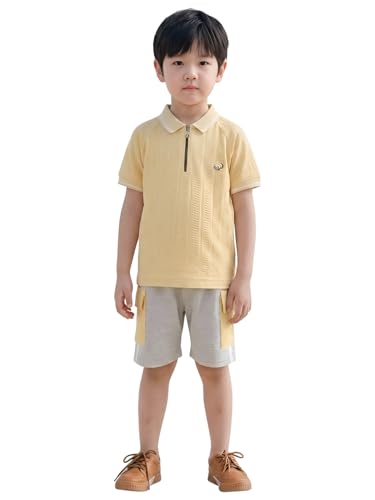 Image of POLKA TOTS Premium Cotton Co-Ord Clothing Set For Boys | Ultra-soft Half Sleeve Shirt & Shorts Combo for Kids Boys | Comfortable Casual - Beach Outfit for Baby Boys & Toddler | Kids Clothes for Boys