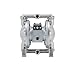 TDS DYI SHENG Air-Operated Double Diaphragm Pump 1/2 Inch Stainless Steel SS316, Teflon Diaphragm,13GPM, for Chemical and Industrial Use, Strong Acid and Alkali, Corrosive Fluid, chemical pump